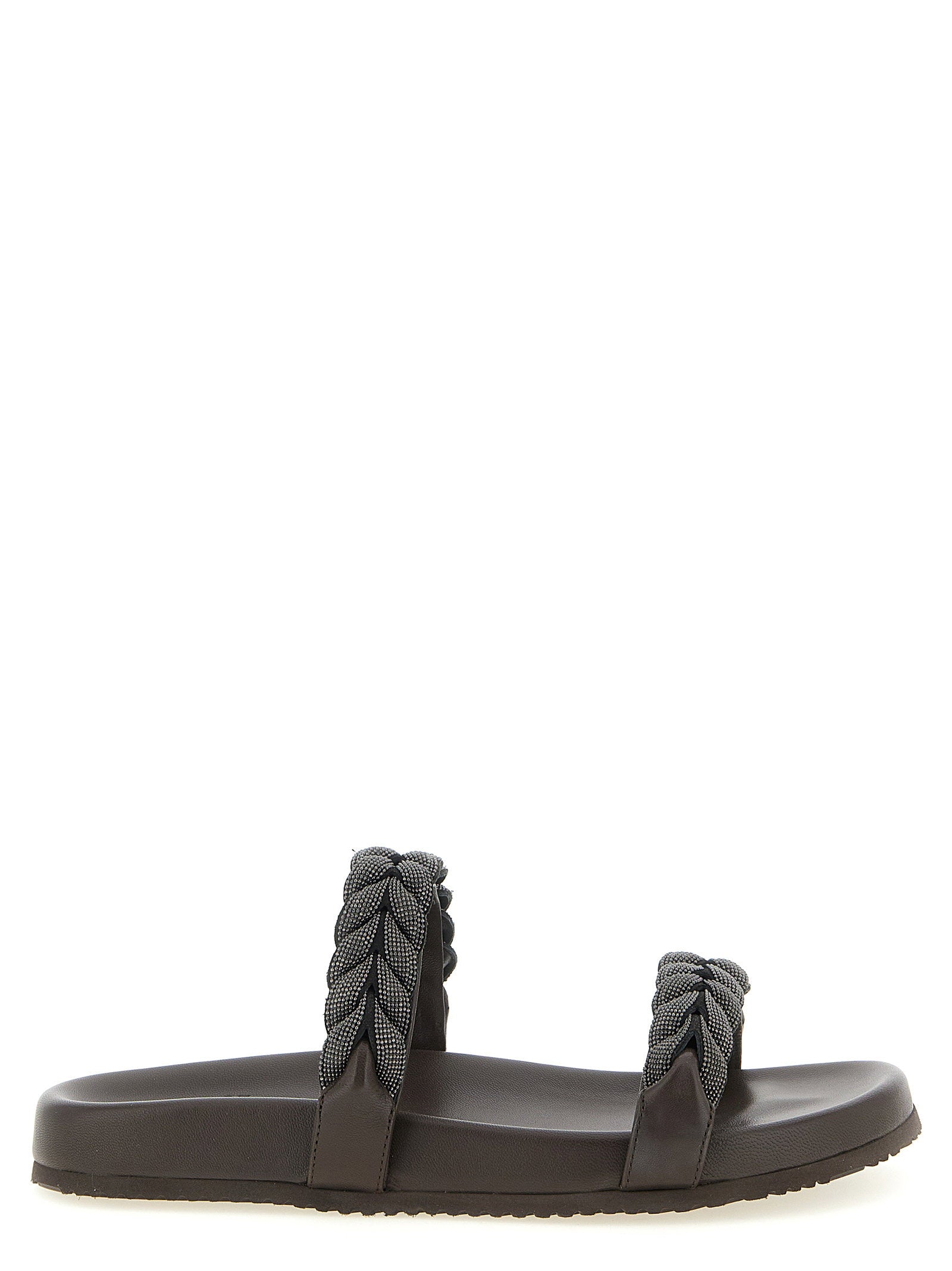 Brunello Cucinelli Brunello Cucinelli Precious Braided Straps Sandals