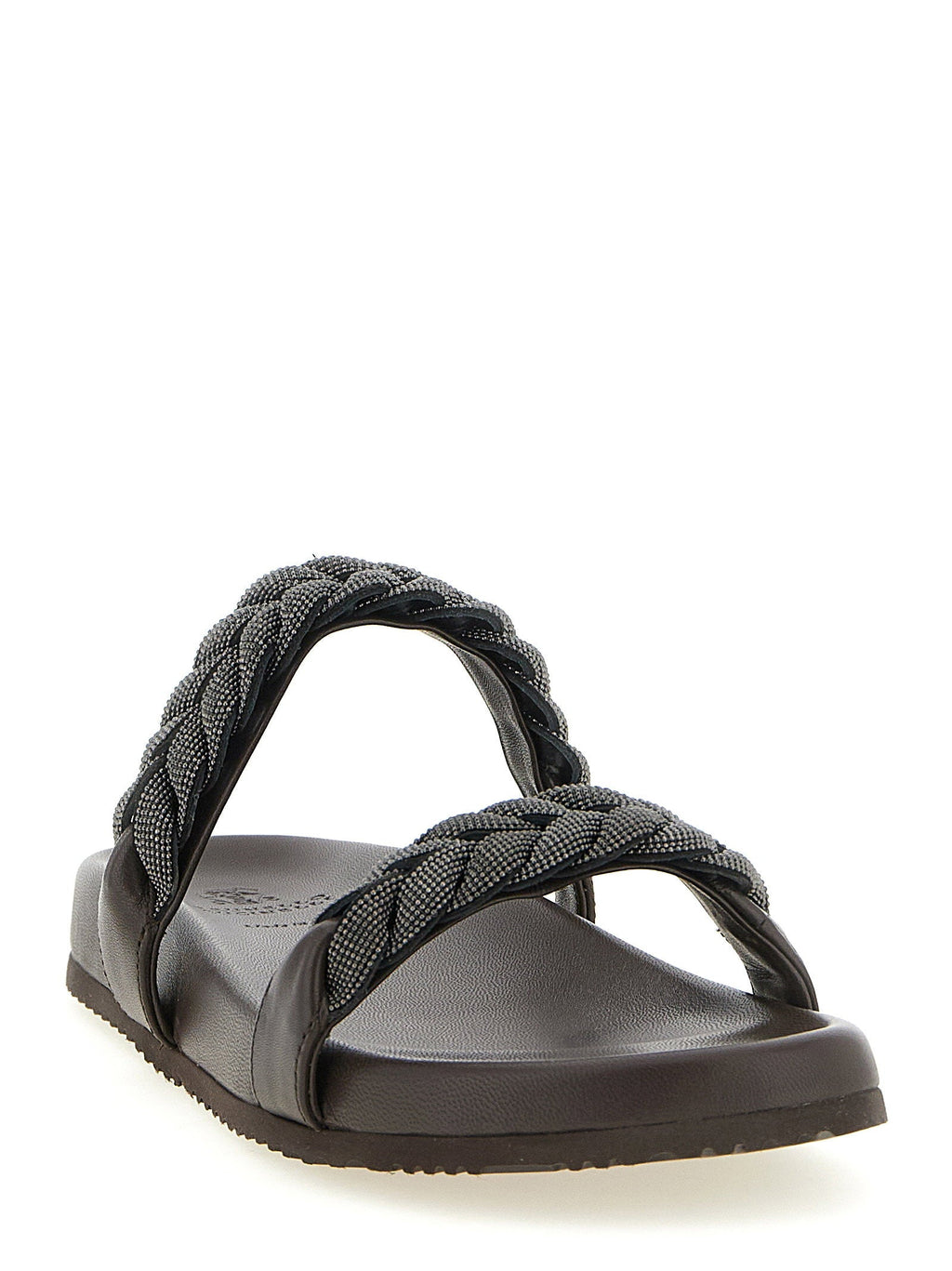 Brunello Cucinelli Brunello Cucinelli Precious Braided Straps Sandals