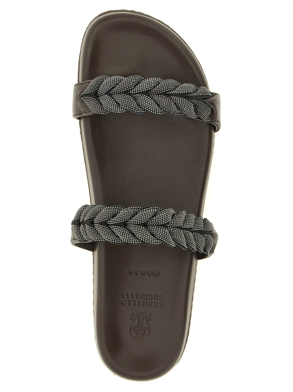 Brunello Cucinelli Brunello Cucinelli Precious Braided Straps Sandals