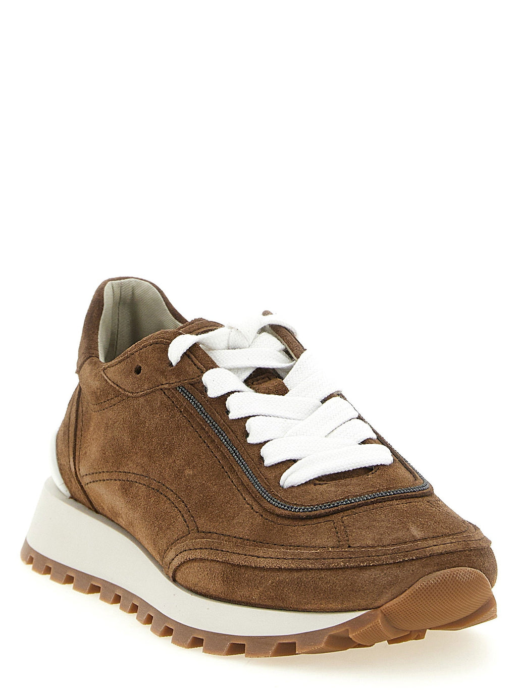 Brunello Cucinelli Brunello Cucinelli Monile Suede Sneakers
