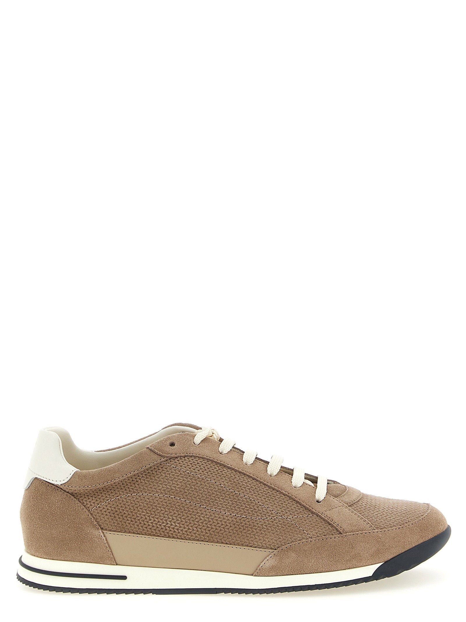 Brunello Cucinelli Brunello Cucinelli Knit-effect Suede Sneakers