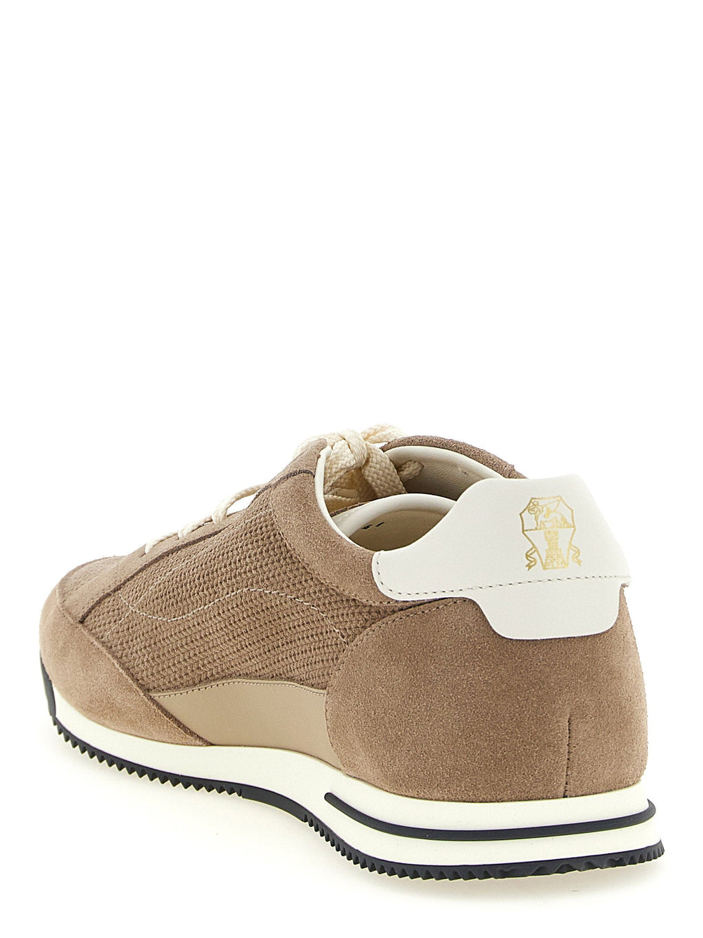 Brunello Cucinelli Brunello Cucinelli Knit-effect Suede Sneakers