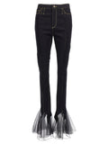 Nensi Dojaka Nensi Dojaka Tulle Jeans