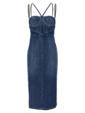 Nensi Dojaka Nensi Dojaka Denim Dress