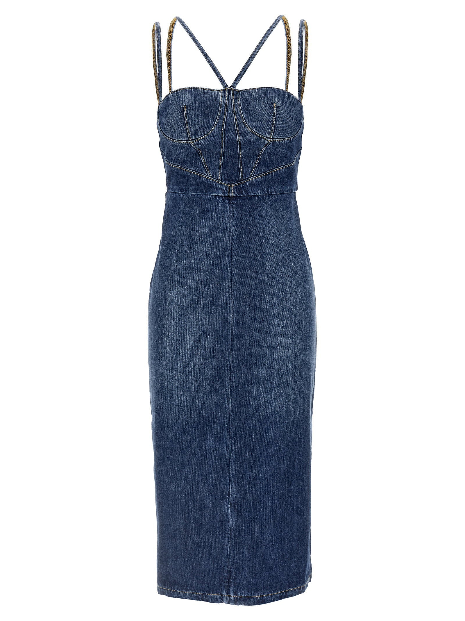 Nensi Dojaka Nensi Dojaka Denim Dress