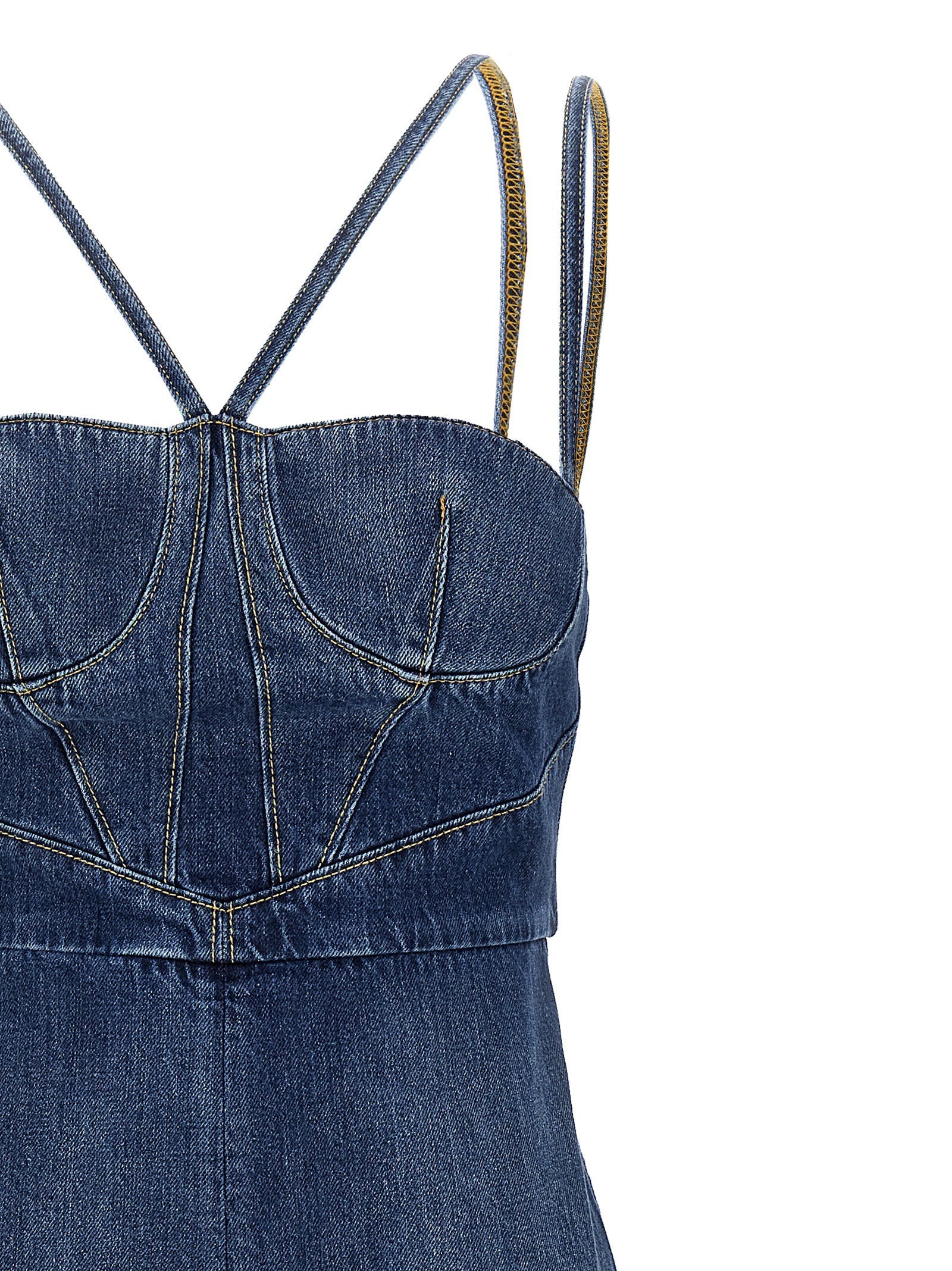 Nensi Dojaka Nensi Dojaka Denim Dress
