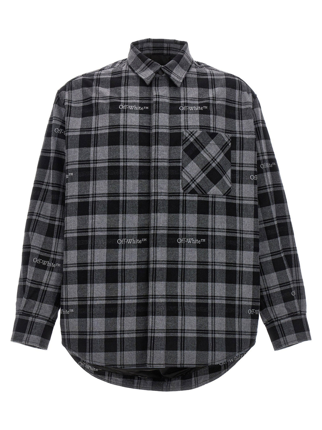 Off White Off White Check Flannel Padded Jacket