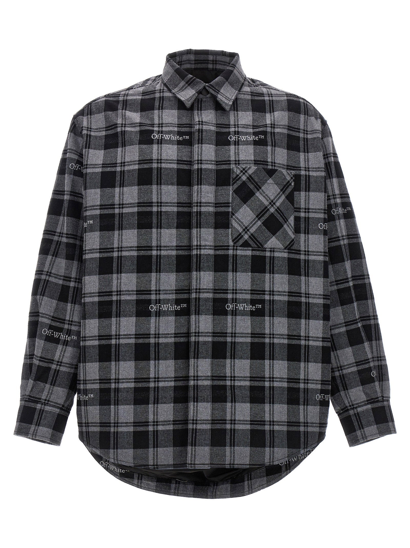 Off White Off White Check Flannel Padded Jacket