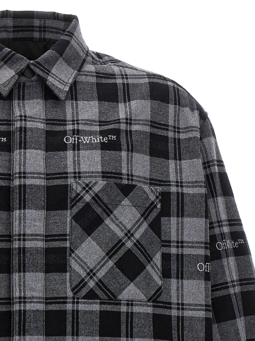 Off White Off White Check Flannel Padded Jacket