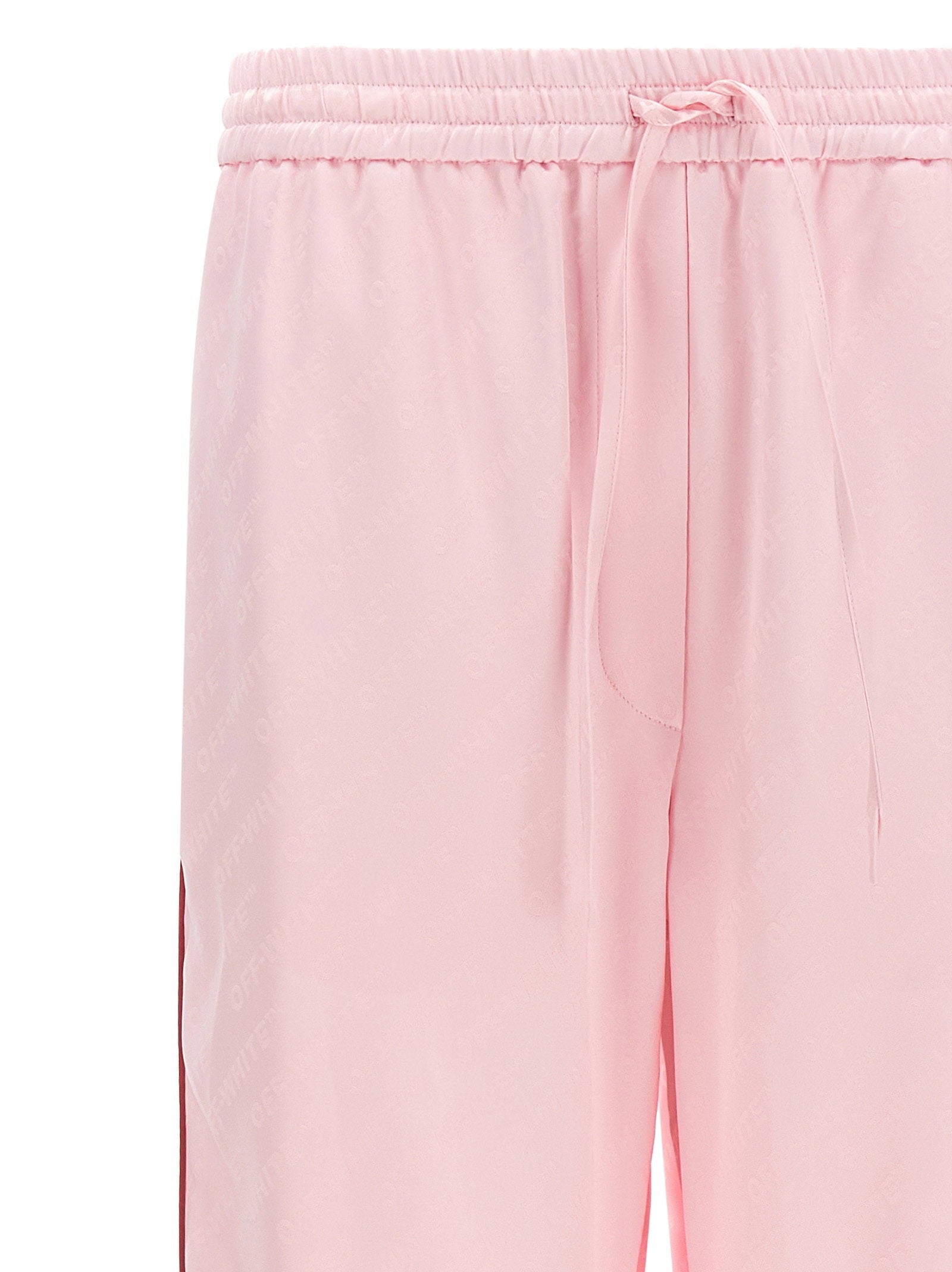 Off White Off White Jacquard Satin Pajama Pants