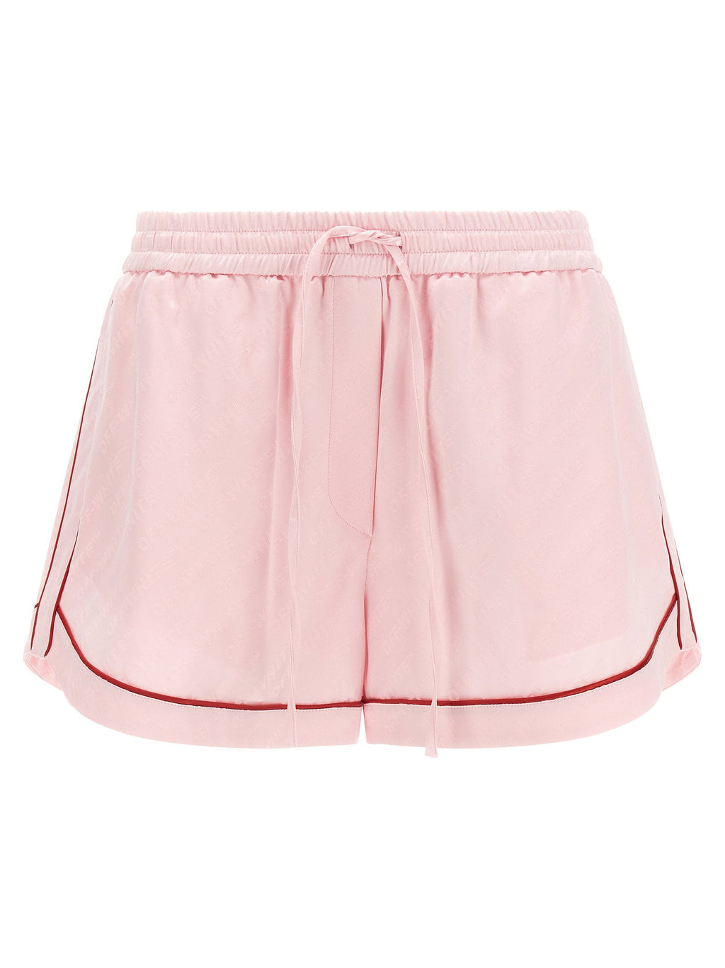 Off White Off White Jacquard Satin Pajama Shorts