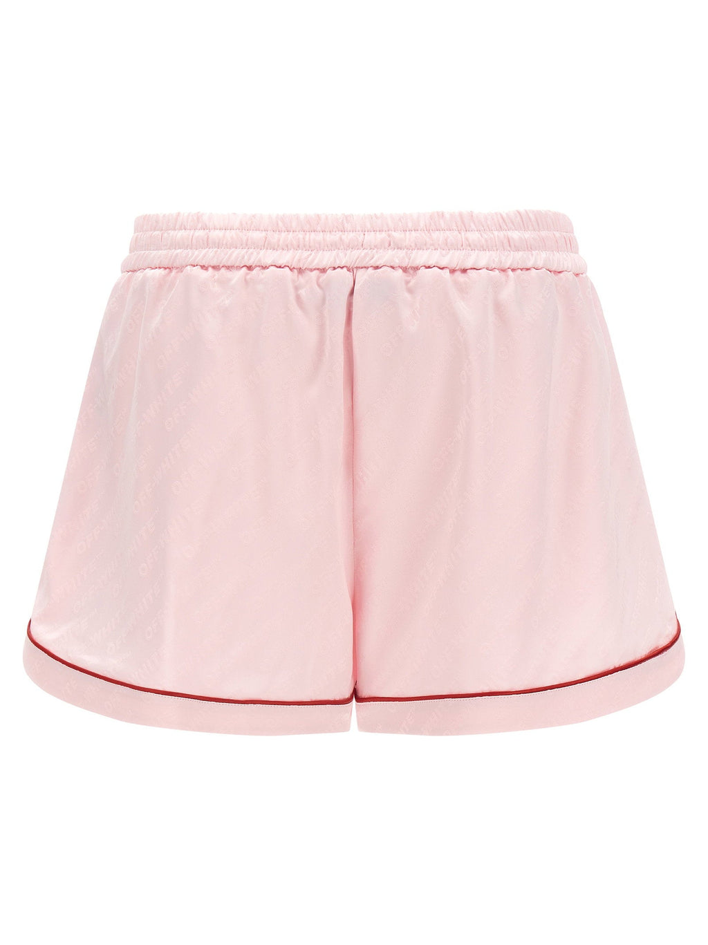 Off White Off White Jacquard Satin Pajama Shorts