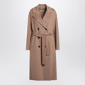 S Max Mara S Max Mara Beige double-breasted wool coat