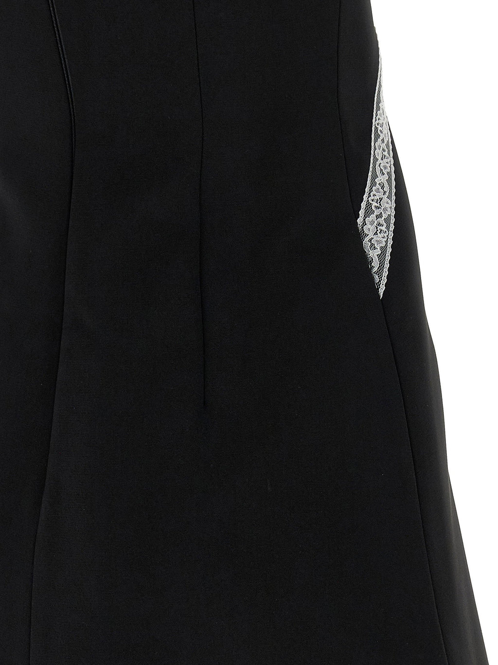 Self-Portrait Self-Portrait Black Crêpe Bow Lace Mini Dress