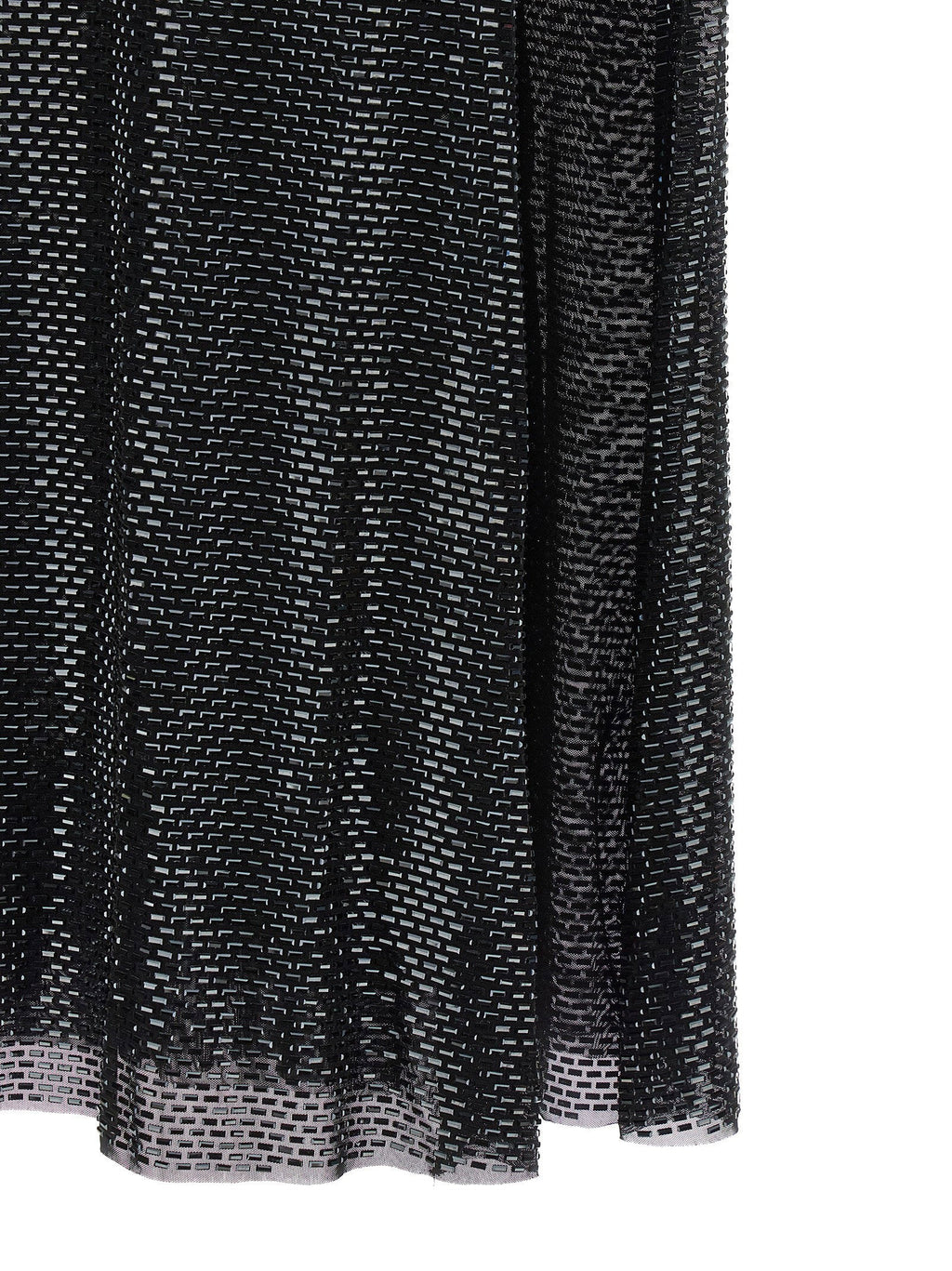 Self-Portrait Self-Portrait Black Rhinestone Draped Maxi Dress