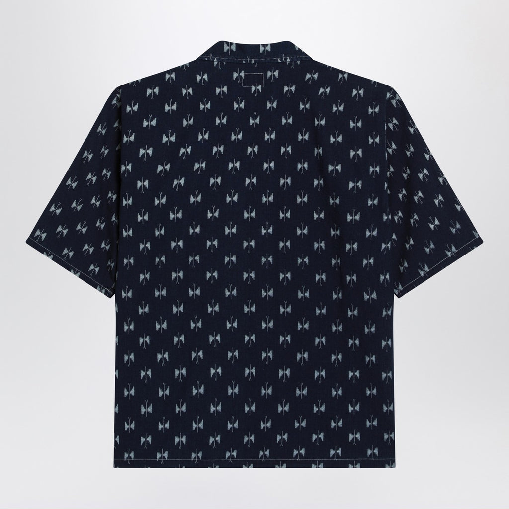 Needles Blue denim shirt with bow ties