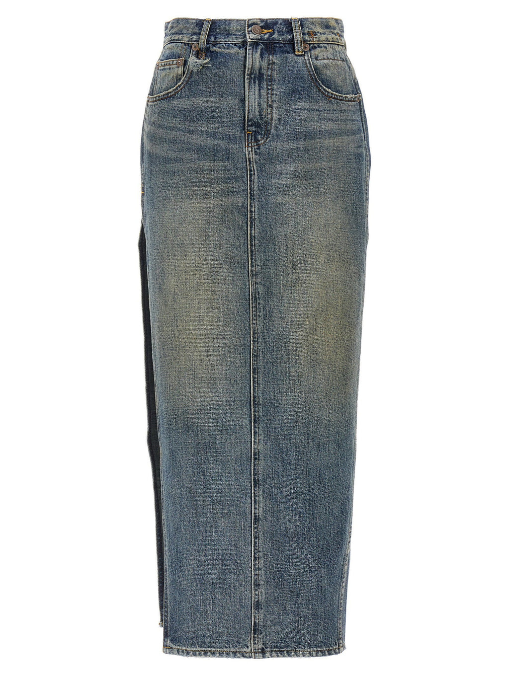 R13 R13 Devon Side Slit Skirt