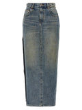 R13 R13 Devon Side Slit Skirt