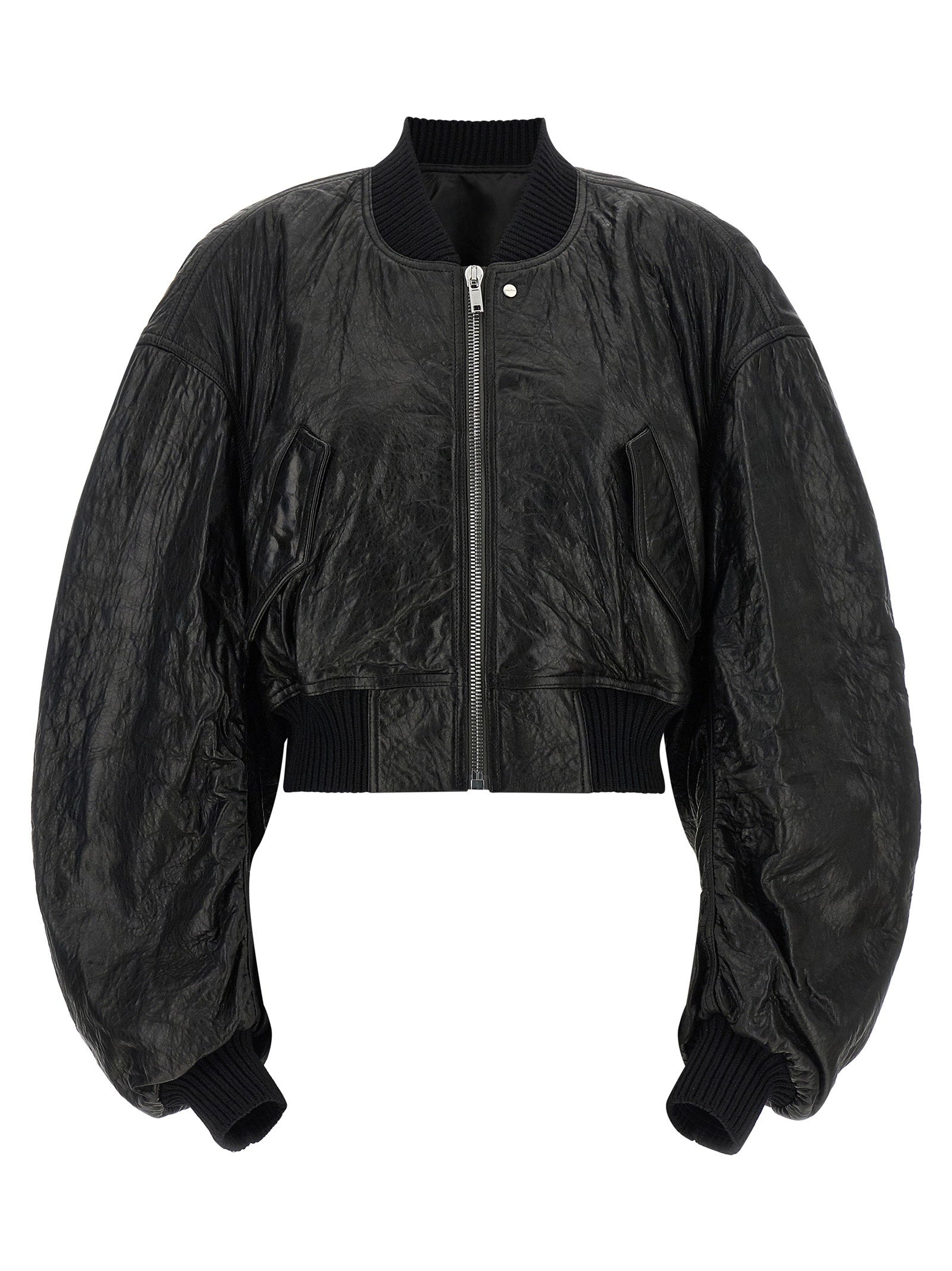 Rick Owens Rick Owens Secchia Cropped Flight Bomber Jacket