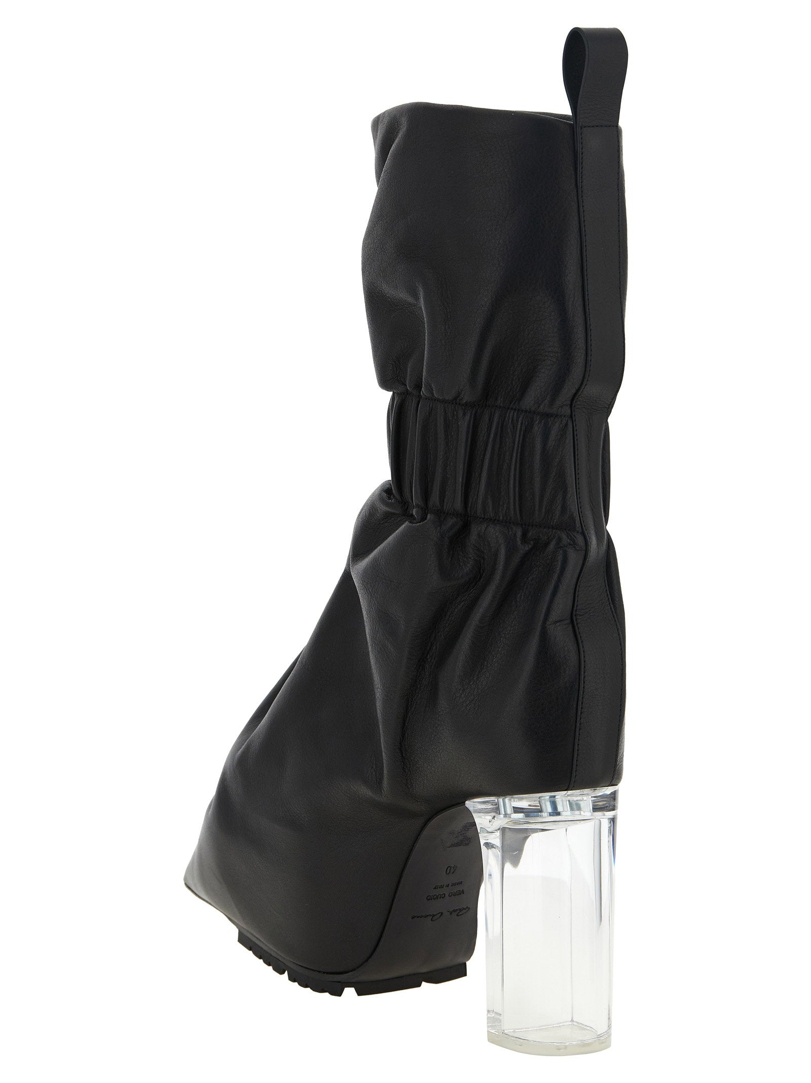 Rick Owens Rick Owens Pull On Cuffed Taquito Ankle Boots