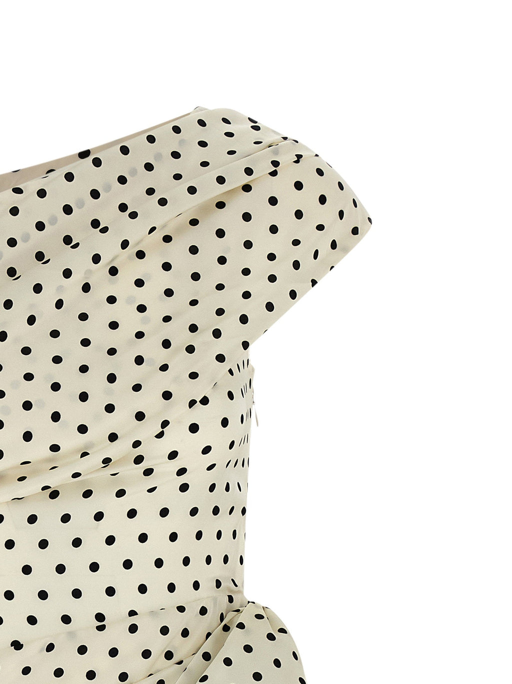 Self-Portrait Self-Portrait Polka Dot Satin Tie Side Mini Dress