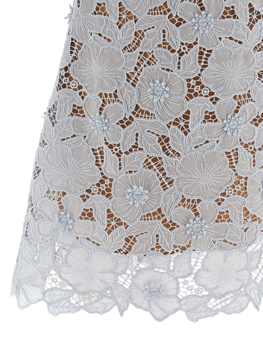Self-Portrait Self-Portrait Blue Guipure Lace Mini Dress
