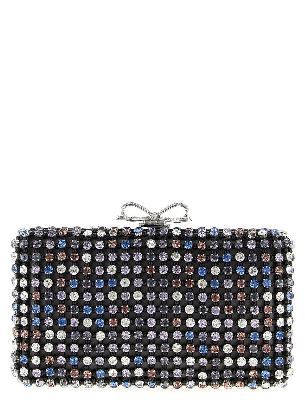 Self-Portrait Self-Portrait Multi Crystal Chainmail Clutch
