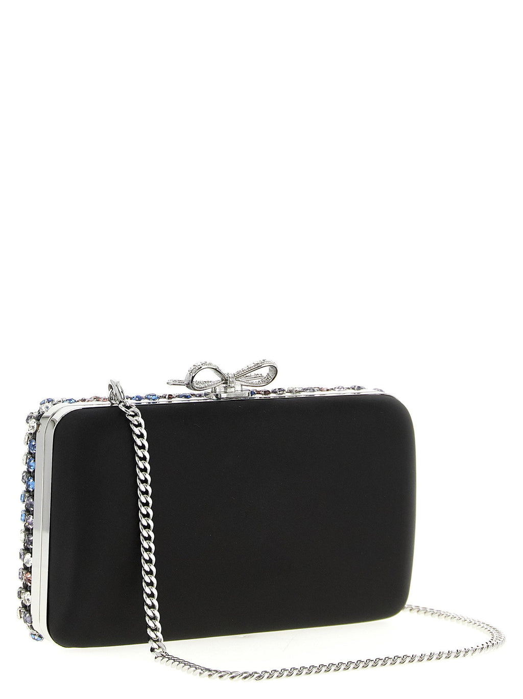 Self-Portrait Self-Portrait Multi Crystal Chainmail Clutch