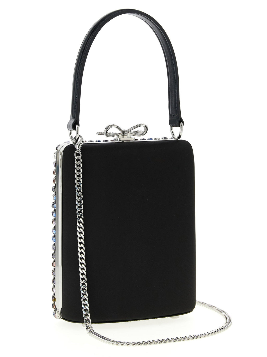 Self-Portrait Self-Portrait Multi Crystal Chainmail Mini Handbag