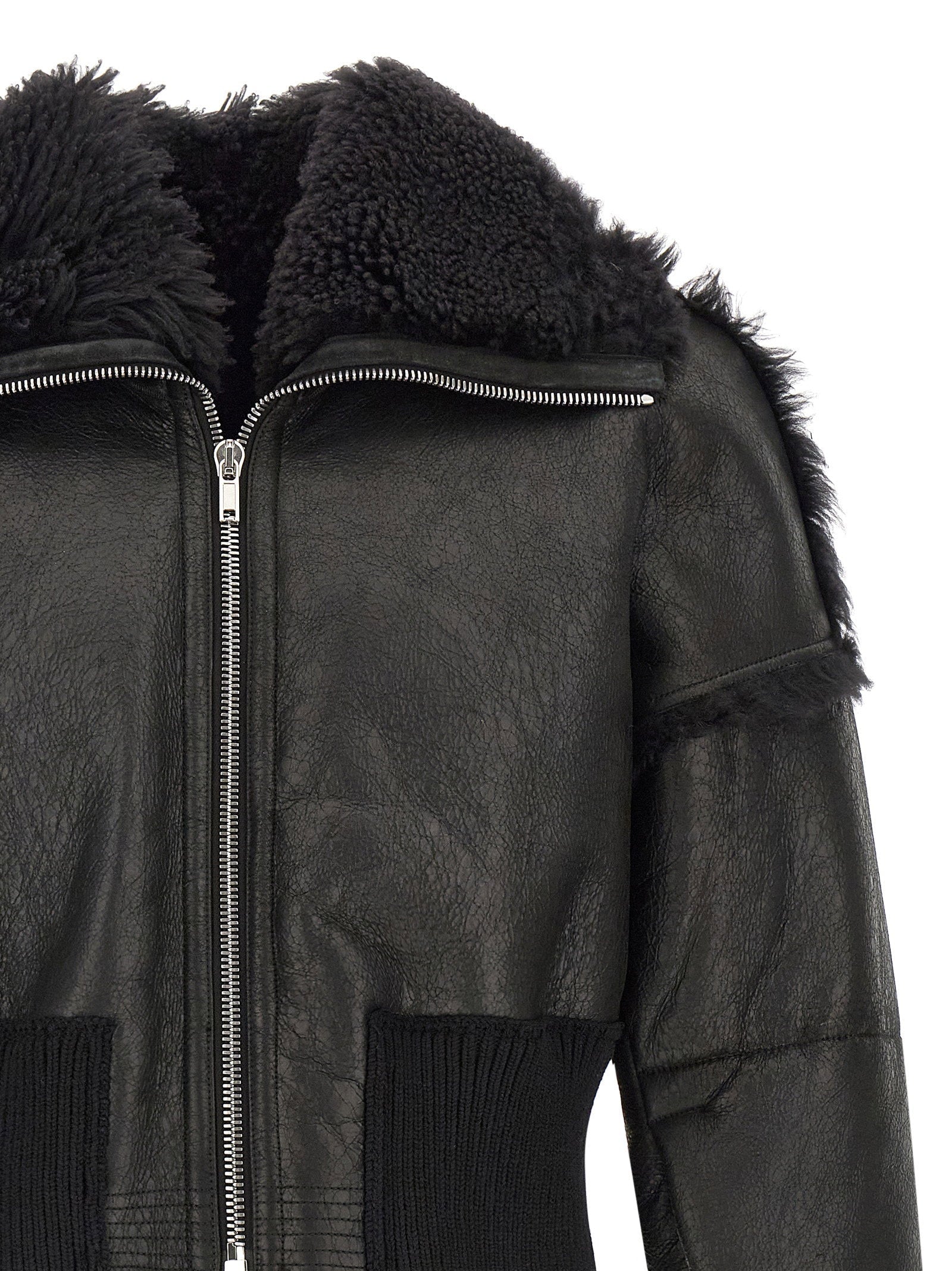 Rick Owens Rick Owens Flight Jkt Cropped Bomber Jacket