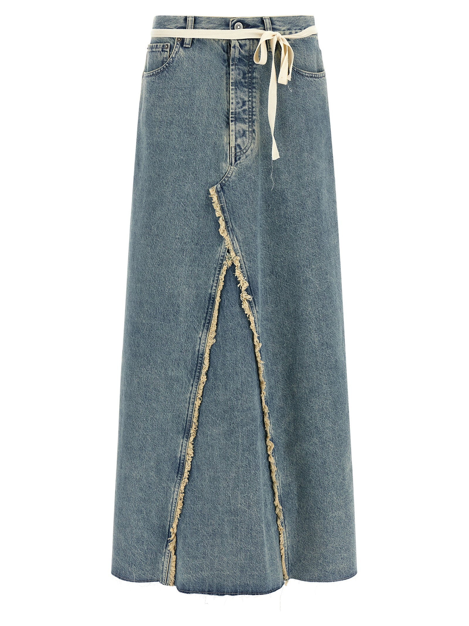 Maison Margiela Maison Margiela Raw Hem Denim Skirt