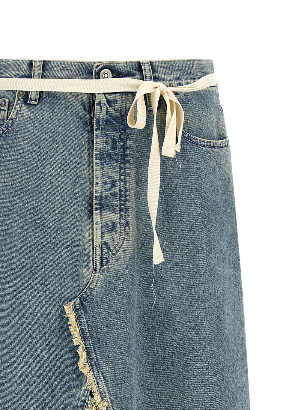 Maison Margiela Maison Margiela Raw Hem Denim Skirt