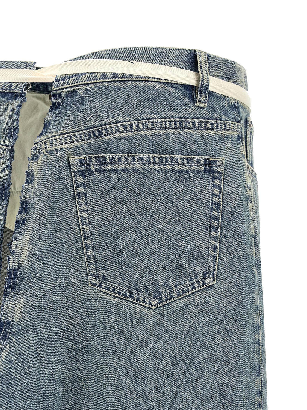 Maison Margiela Maison Margiela Raw Hem Denim Skirt