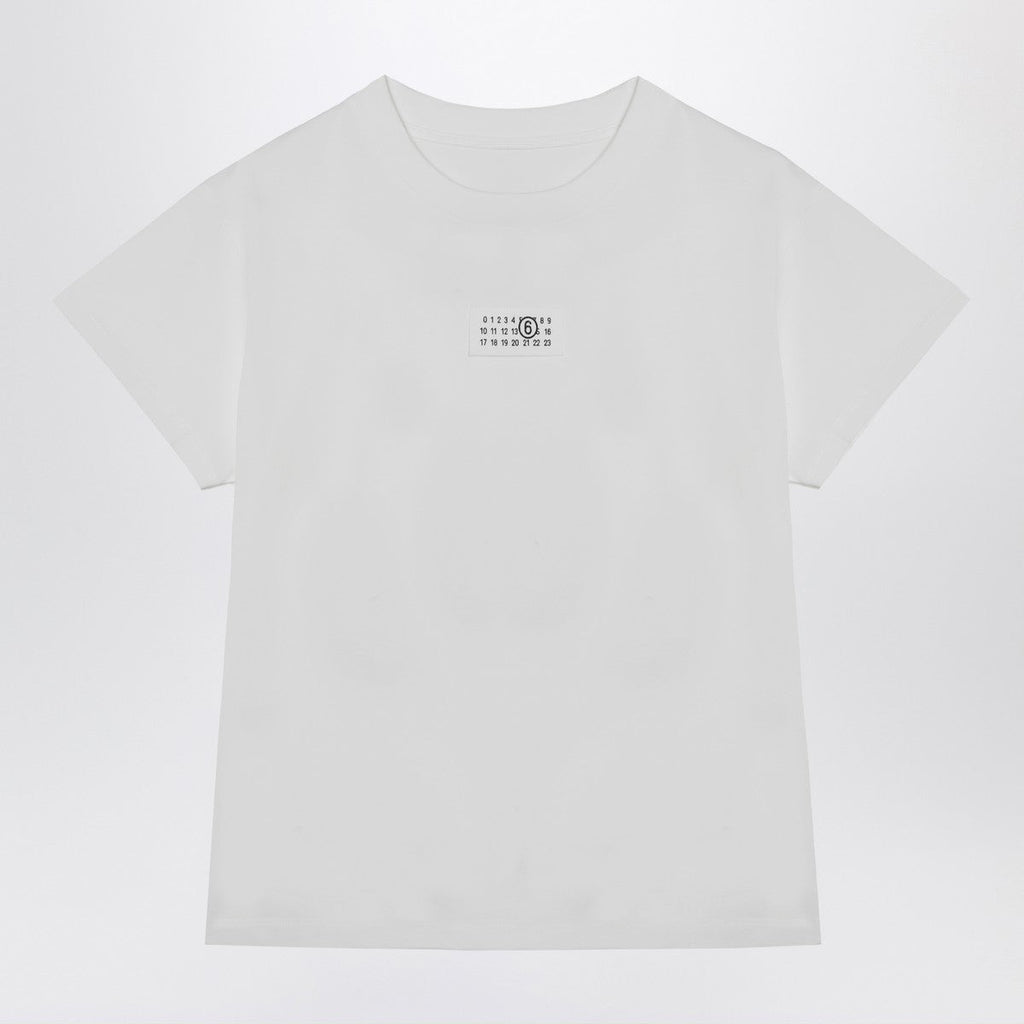 MM6 Maison Margiela MM6 Maison Margiela White T-shirt with Numeric Signature