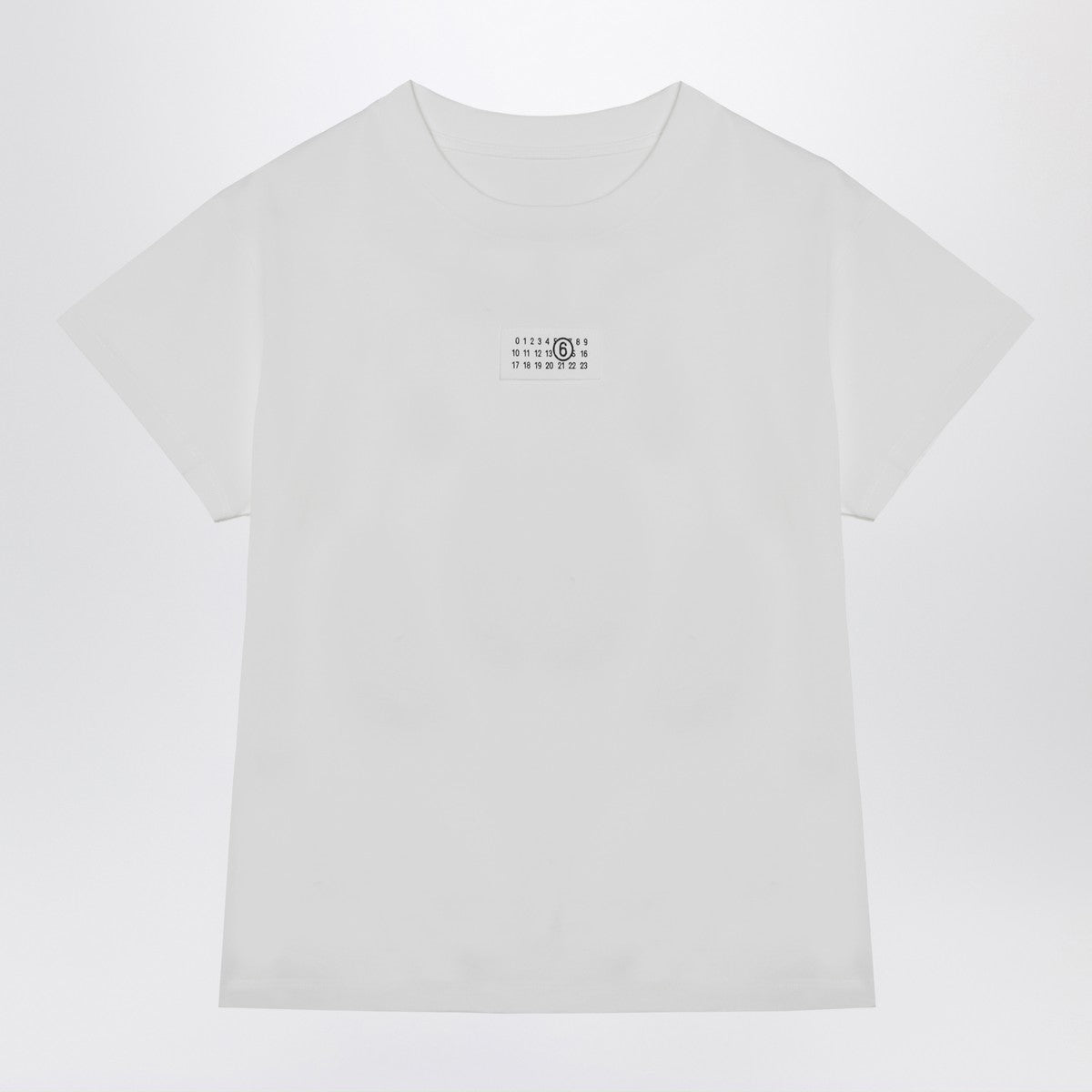 MM6 Maison Margiela MM6 Maison Margiela White T-shirt with Numeric Signature