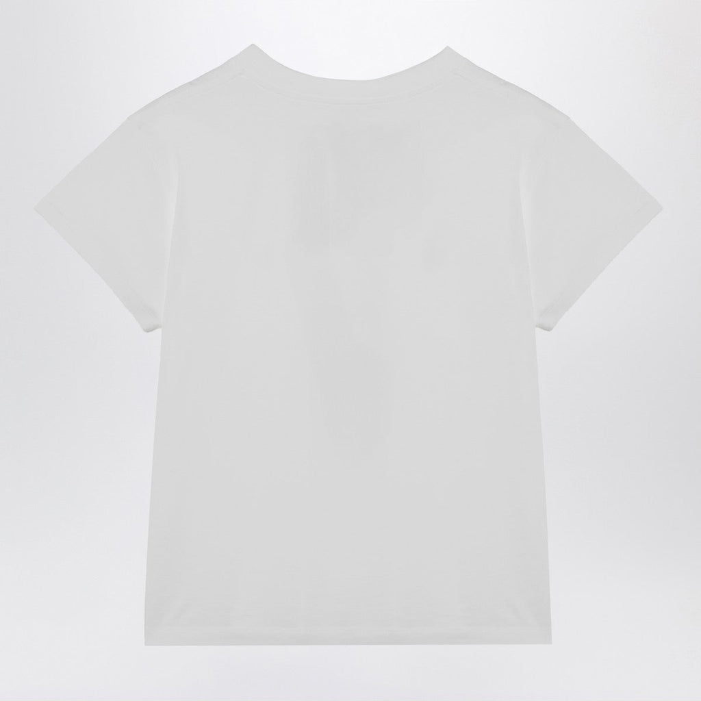 MM6 Maison Margiela MM6 Maison Margiela White T-shirt with Numeric Signature