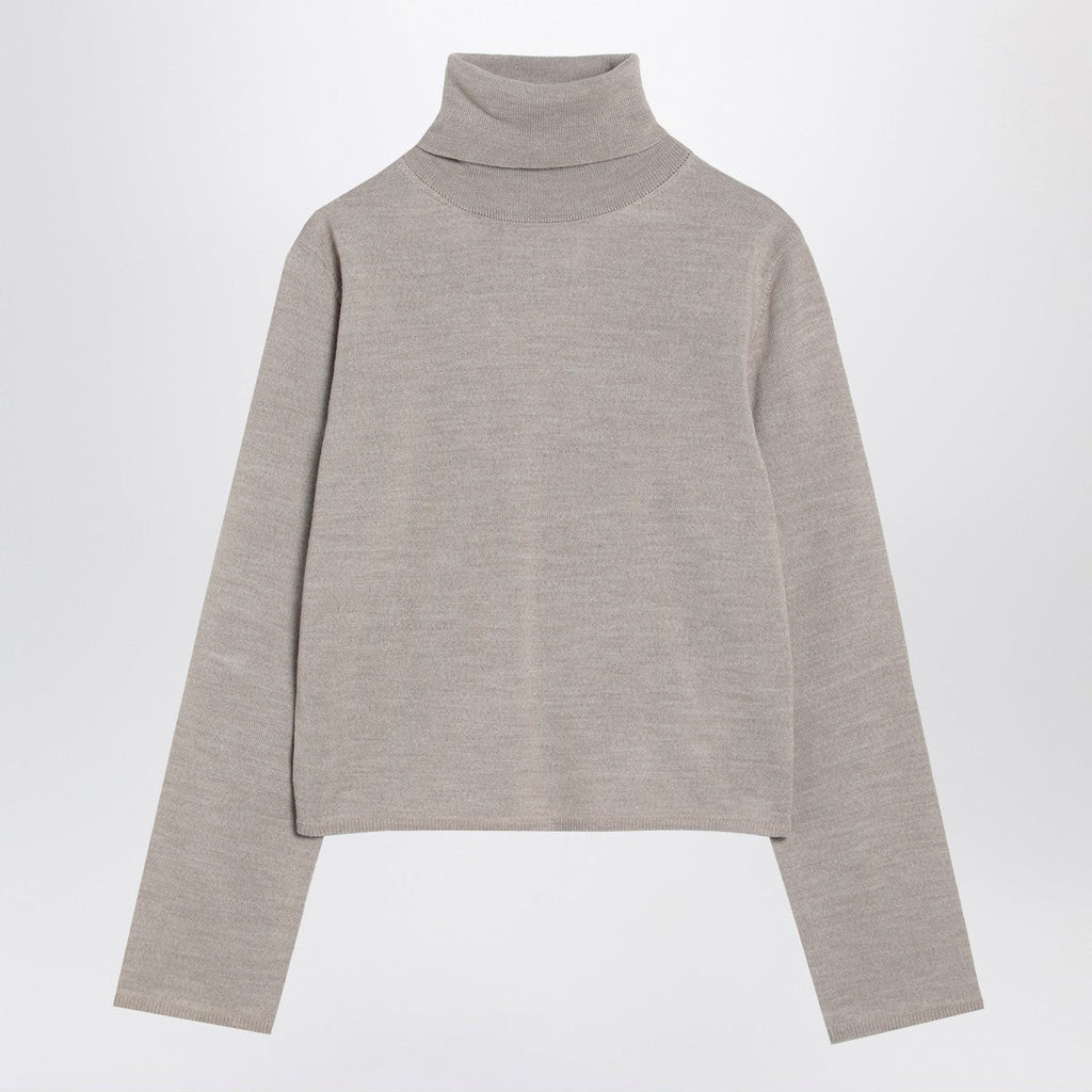 MM6 Maison Margiela MM6 Maison Margiela Beige wool blend turtleneck sweater