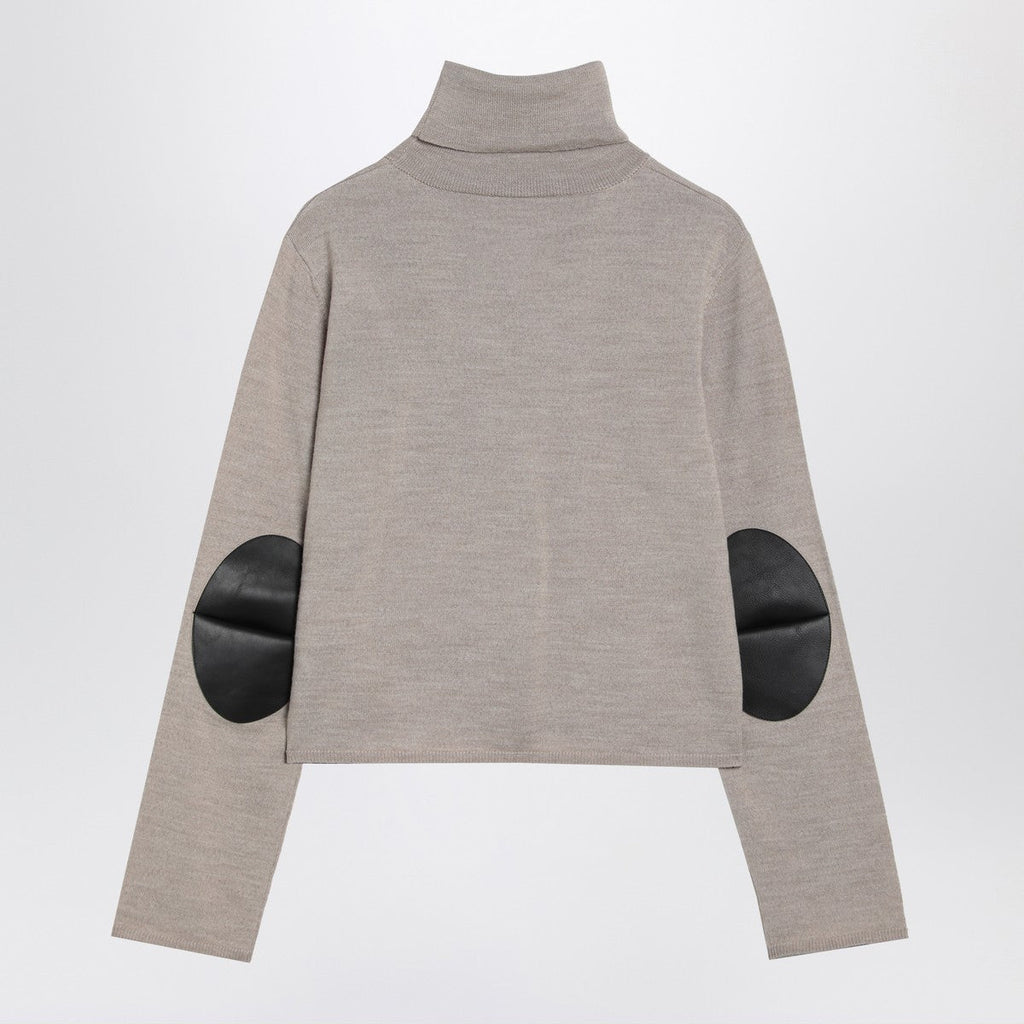 MM6 Maison Margiela MM6 Maison Margiela Beige wool blend turtleneck sweater
