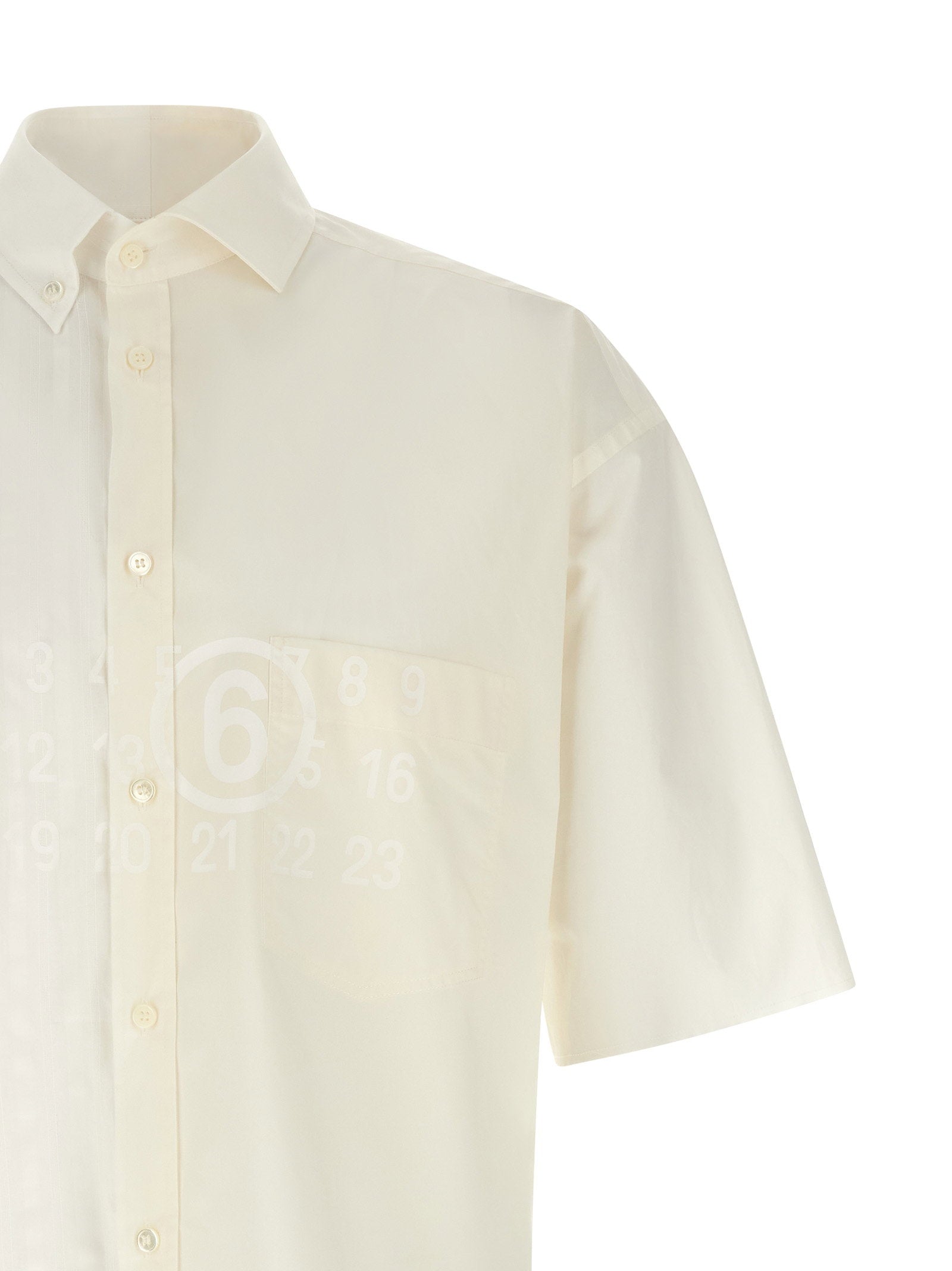 Mm6 Maison Margiela Mm6 Maison Margiela Bi-material Shirt