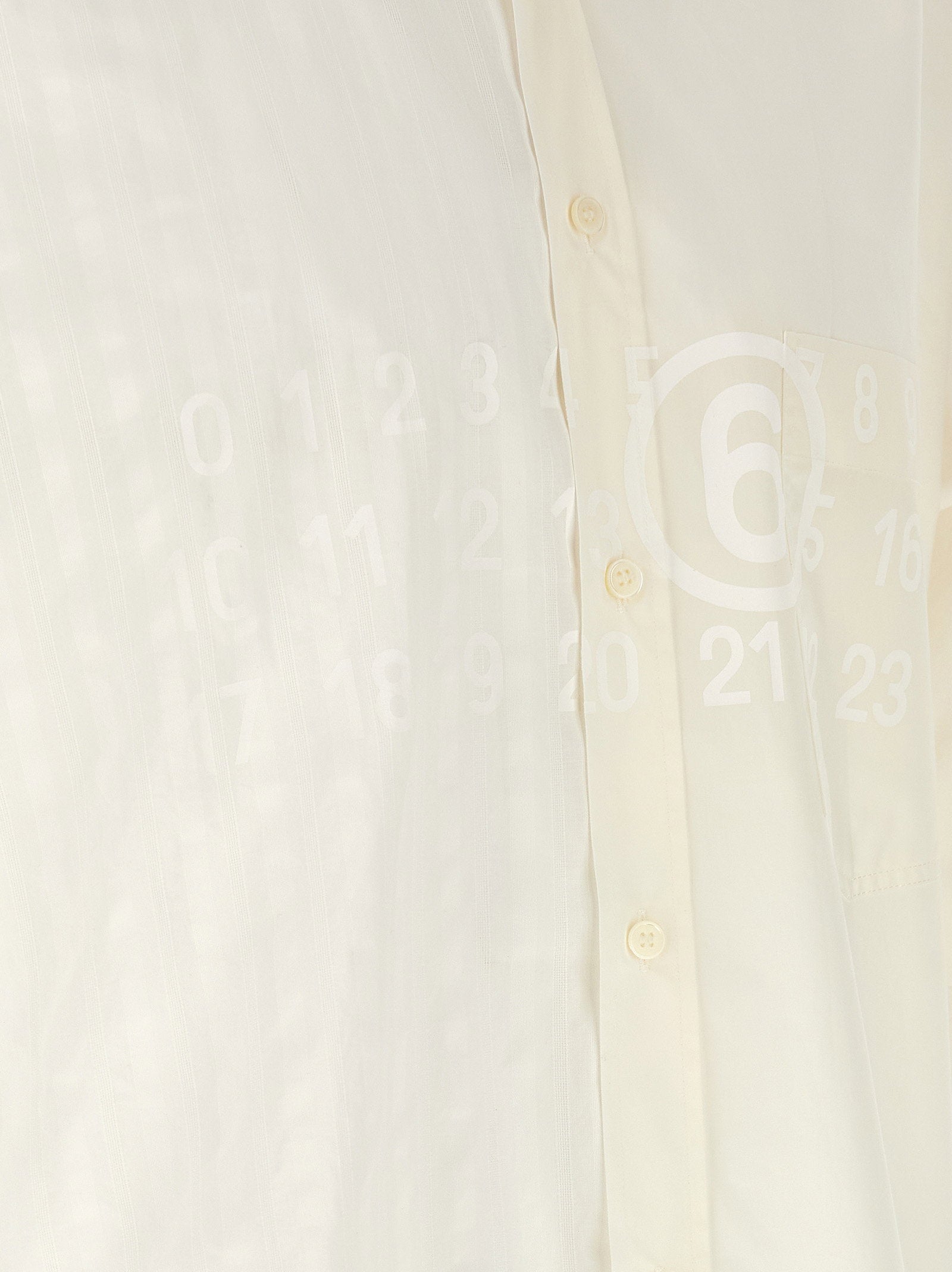 Mm6 Maison Margiela Mm6 Maison Margiela Bi-material Shirt
