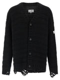 Mm6 Maison Margiela Mm6 Maison Margiela Distressed Wool Cardigan