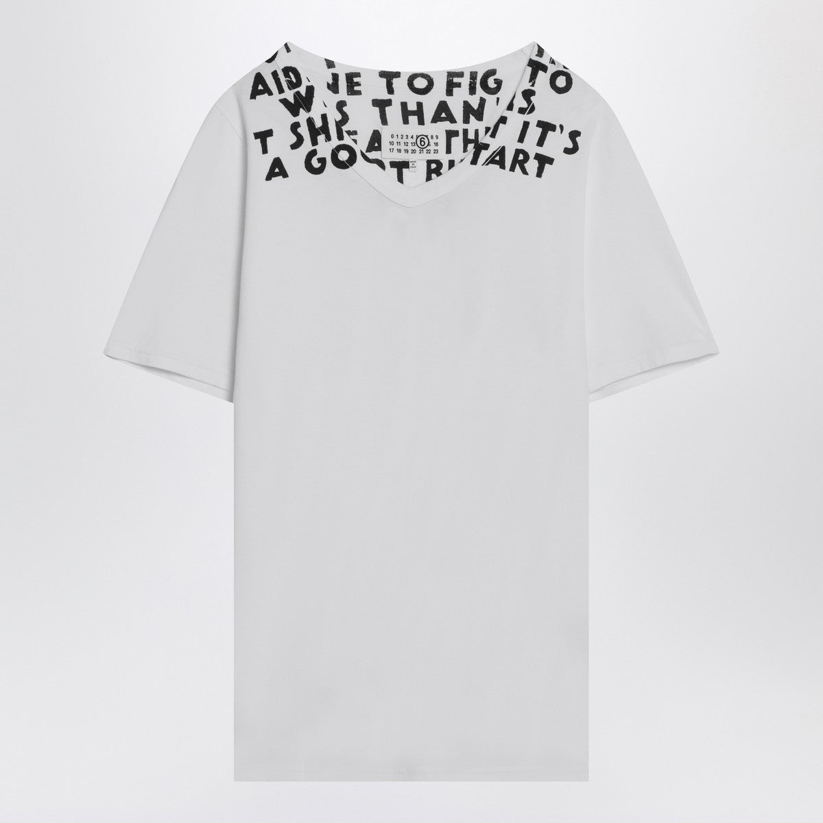 MM6 Maison Margiela MM6 Maison Margiela White AIDS cotton T-shirt