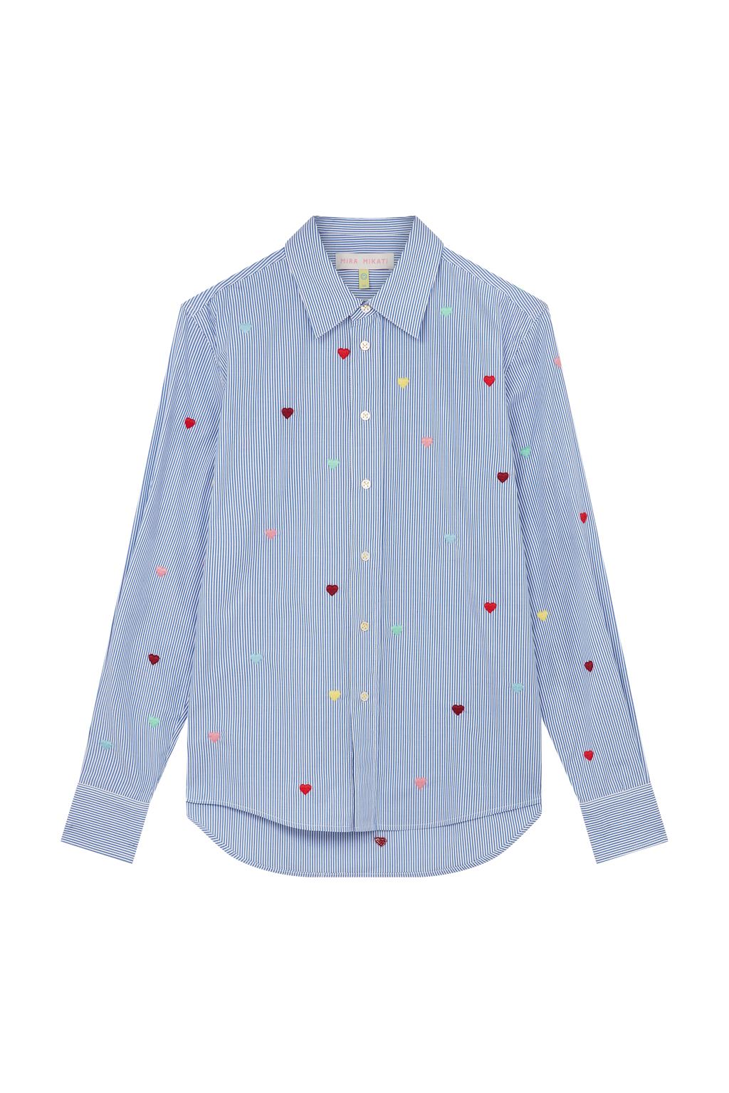 Heart Embroidered Classic Shirt