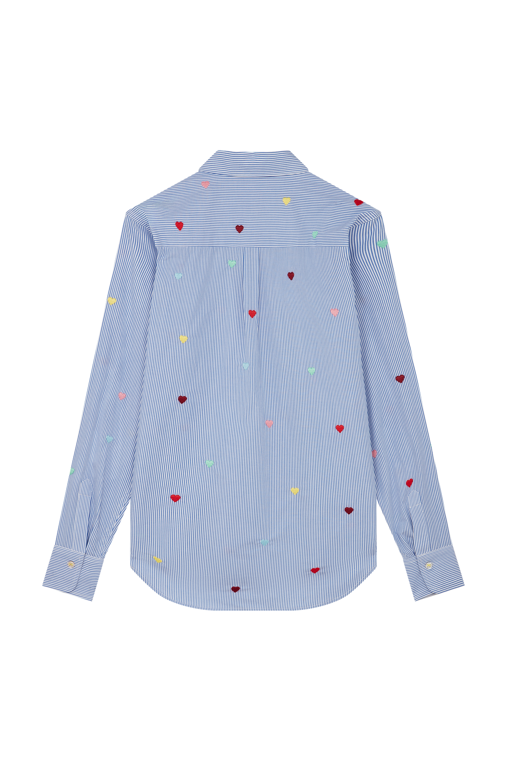 Heart Embroidered Classic Shirt