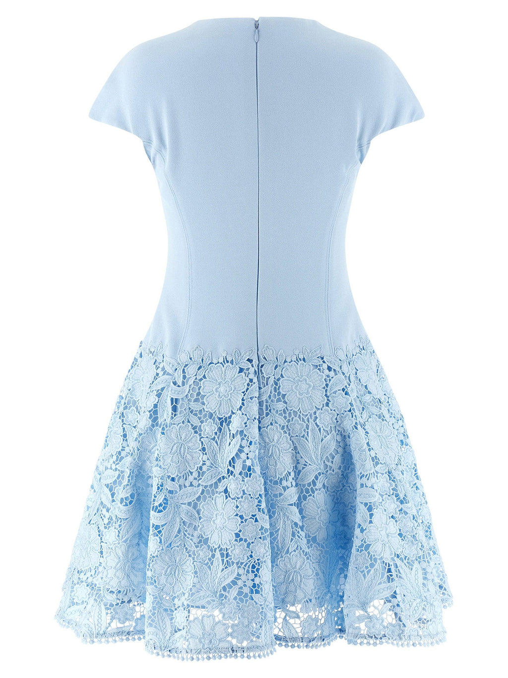 Self-Portrait Self-Portrait Blue Crepe Lace Dress