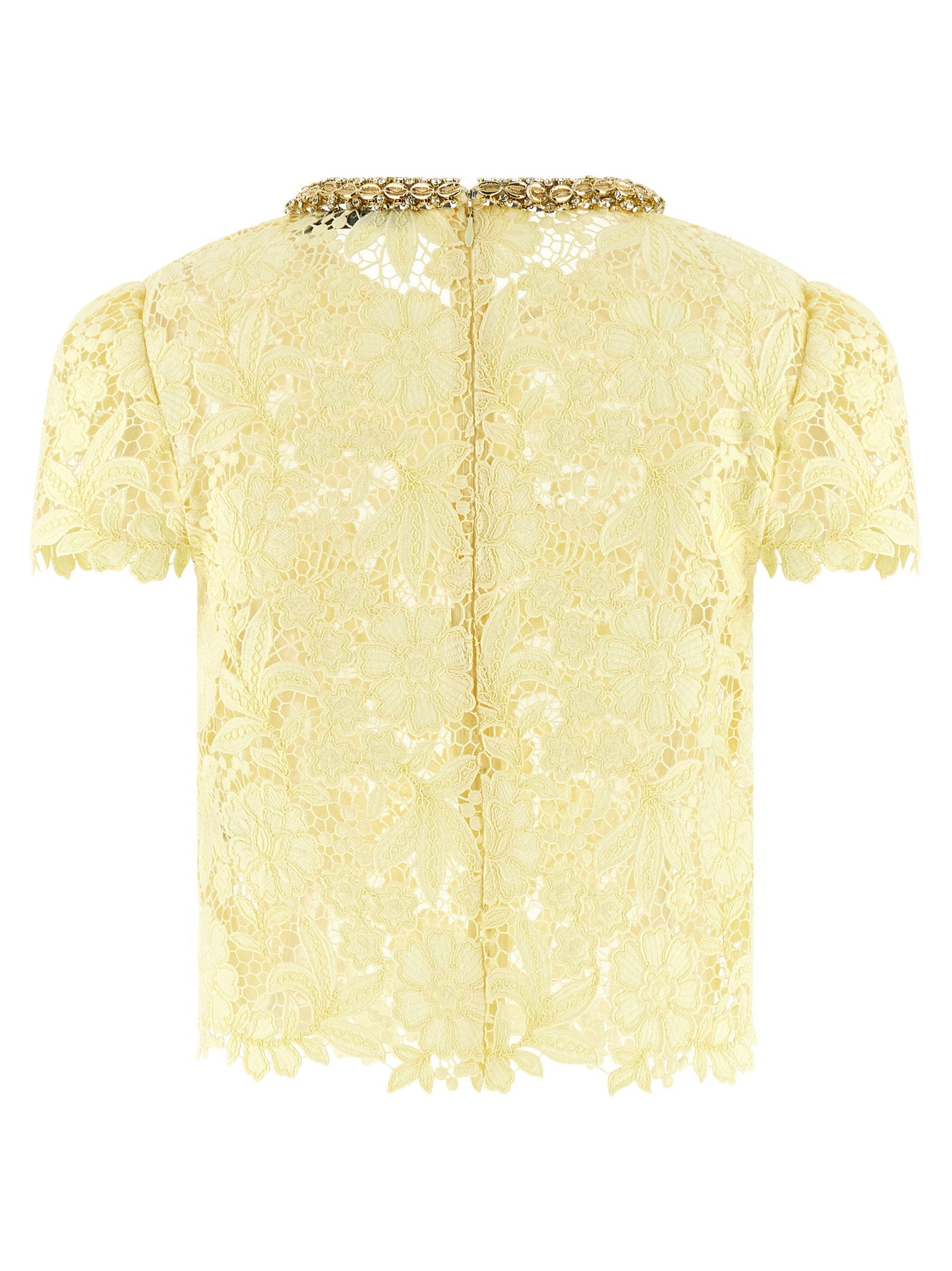 Self-Portrait Self-Portrait Yellow Lace Top