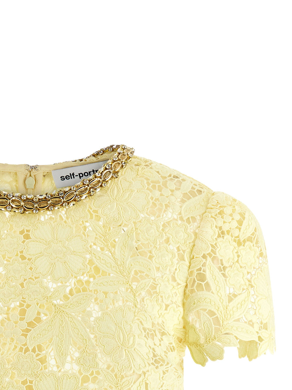 Self-Portrait Self-Portrait Yellow Lace Top