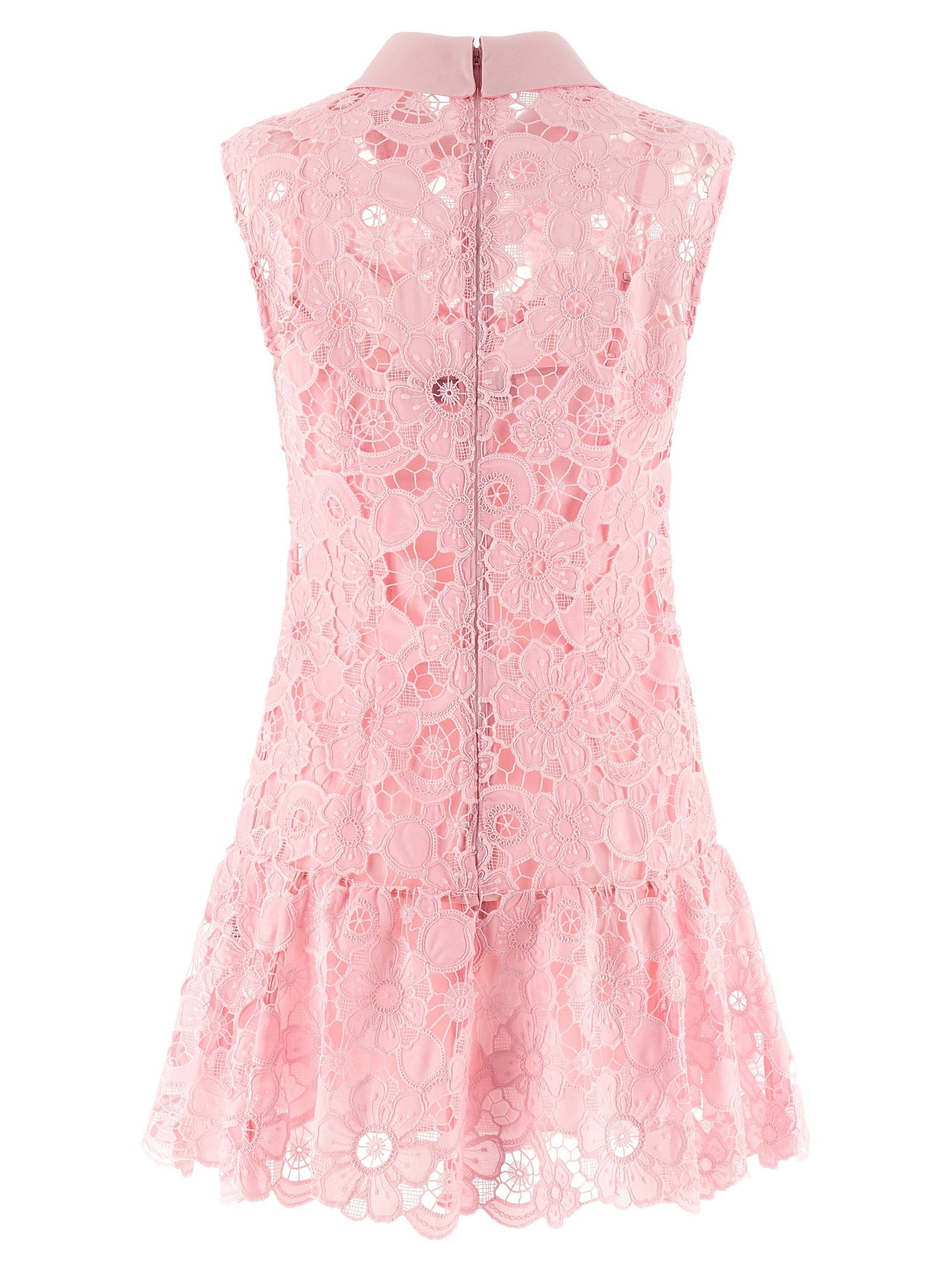 Self-Portrait Self-Portrait Pink Lace Collared Dress