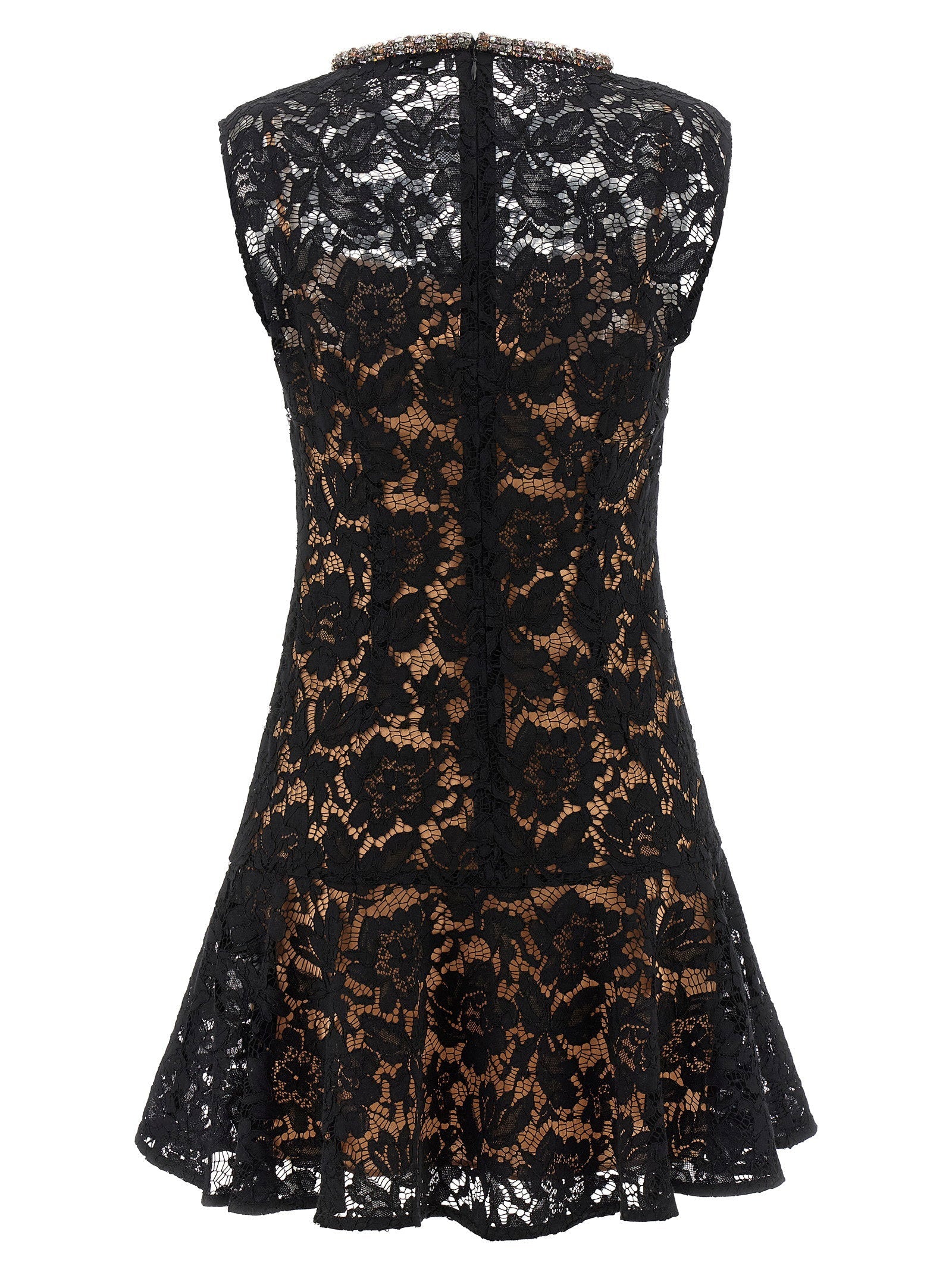 Self-Portrait Self-Portrait Black Lace Crystal Dress