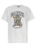 Ganni Ganni Leopard T-shirt